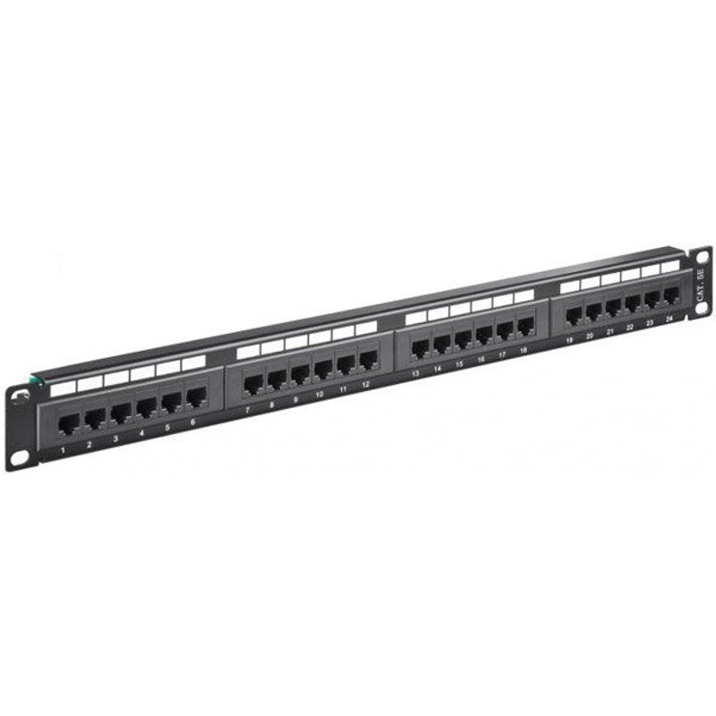 Panneau Patch CAT5e 24-port RJ45 19