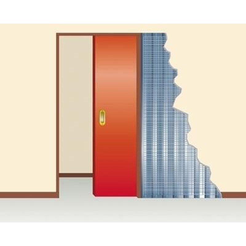 Châssis porte galandage Placo FIBROTUBI - 600 mm - Cloison finie 100 mm - 93020067