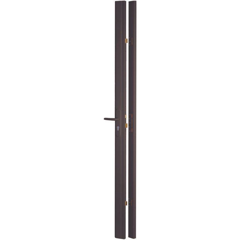 Thirard - Boîtier de serrure en applique réversible avec gâche standard pour porte haut. 2250 mm maxi, marron