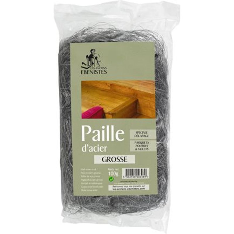PAILLE D'ACIER GROSSE N?000 100G - Les anciens ?b?nistes
