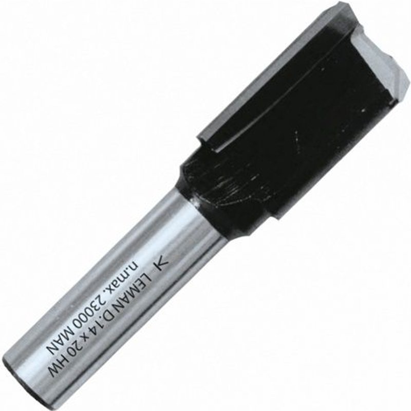 Leman - Mèche à rainer droite D.10x40 mm queue 8 mm