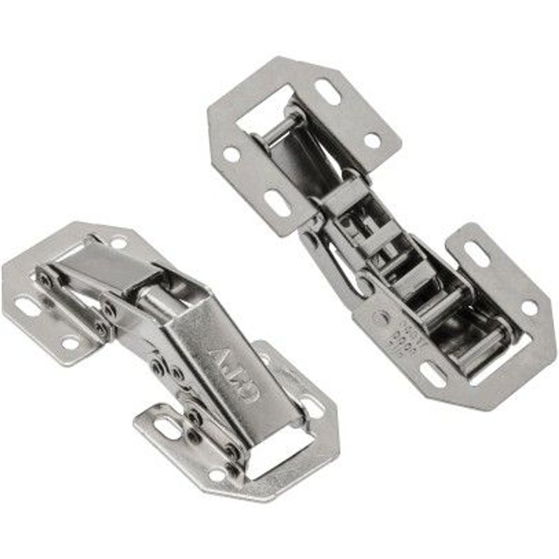 Charnière invisible à ressort - ouverture 90° - en applique -77x33 mm GTV