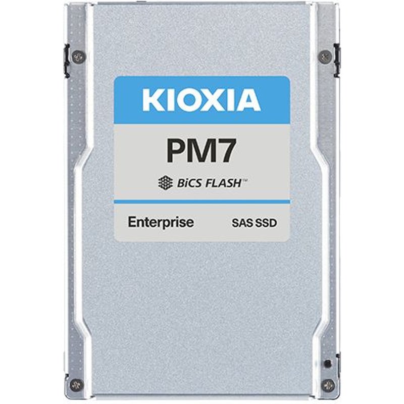 KIOXIA PM7-V Series KPM7VVUG1T60 - SSD - Enterprise - chiffré - 1600 Go - interne - 2.5" - SAS 24Gb/s - Self-Encrypting Drive (SED)