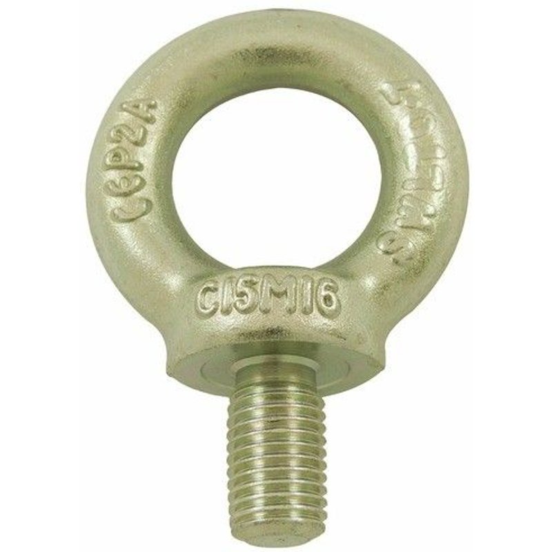 Anneau de levage - mâle - acier zingué blanc - diamètre 30 mm - boite de 10 PRAMAC