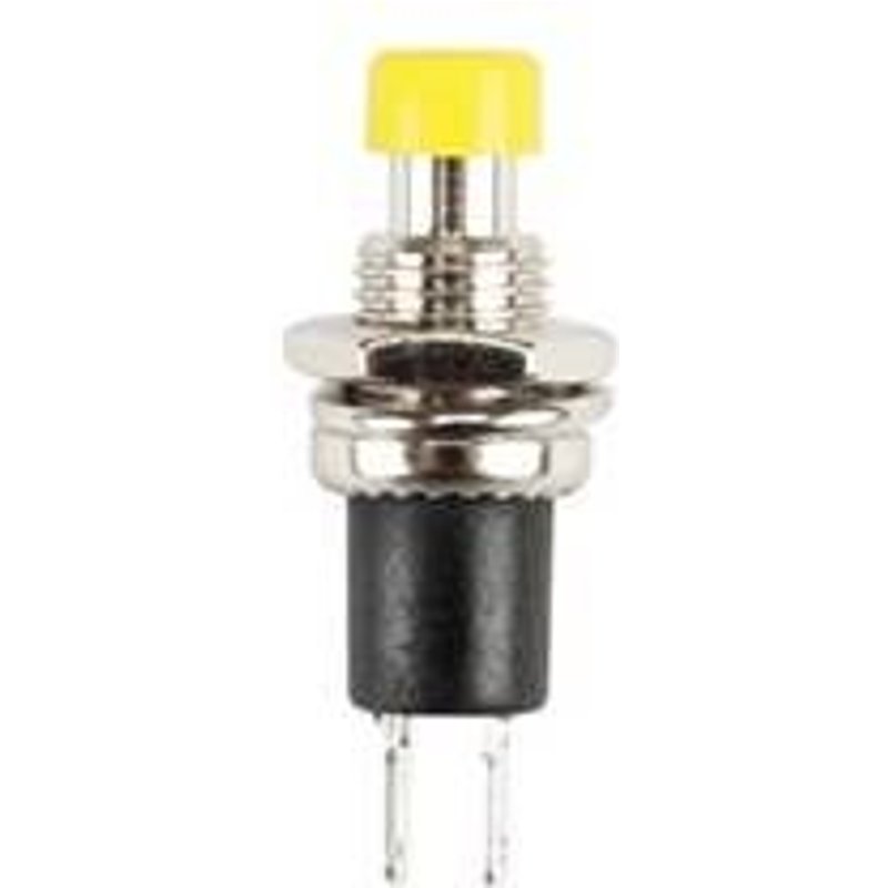 Bouton poussoir off (on) jaune