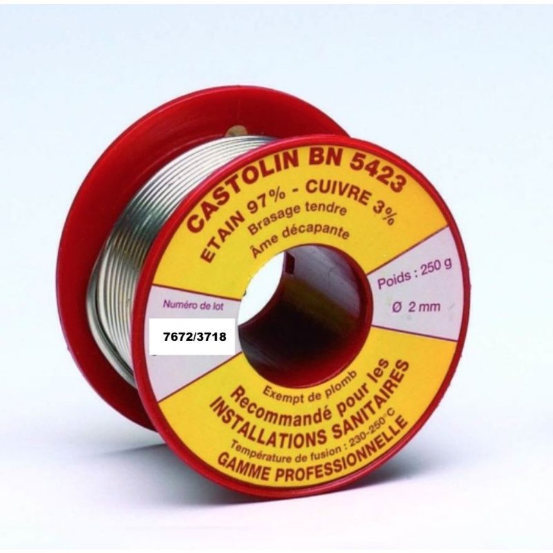 BRASURE ETAIN CU250G-BAG.2.0-CASTOLIN 5423BN Bras
