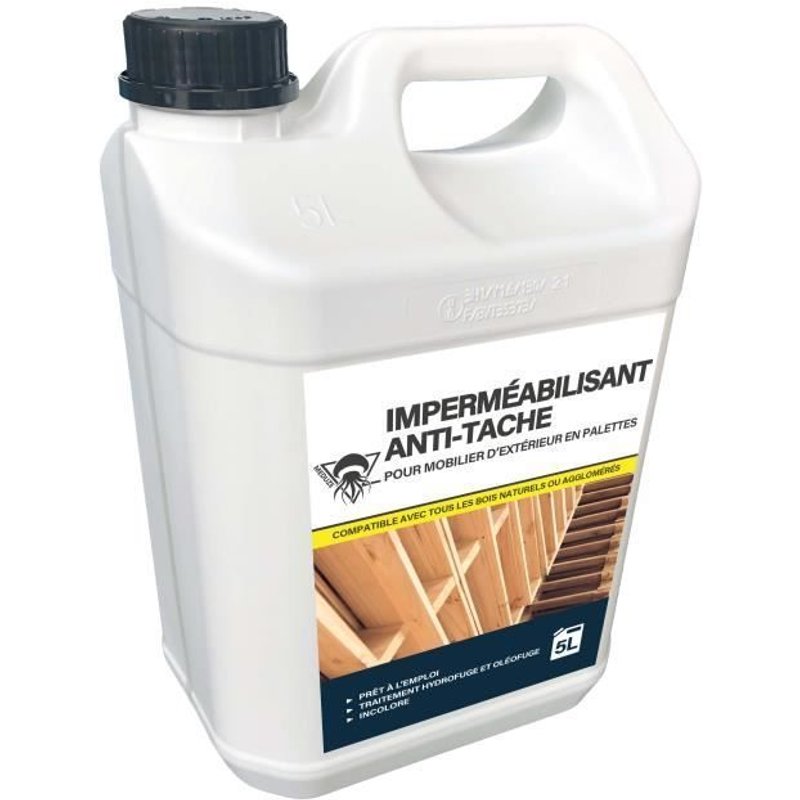 Méduze - Hydrofuge anti-tache pour palettes 5L