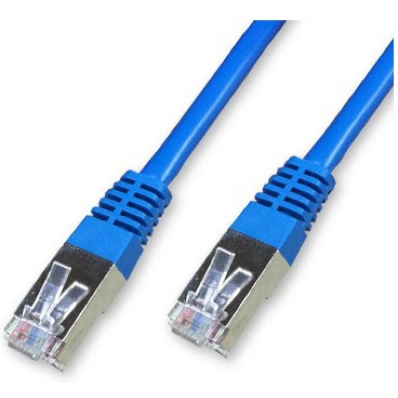 Câble/Cordon réseau RJ45 Catégorie 6 FTP (F/UTP) Droit 25cm (Bleu)