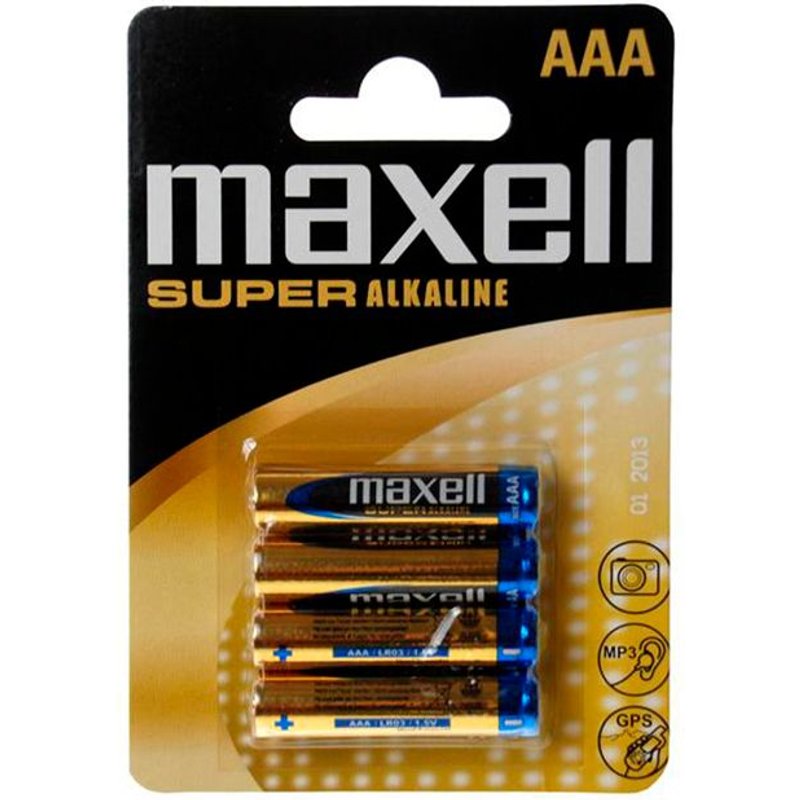 PILE SUPER ALCALINE R03 AAA 1.5V x4 MAXELL