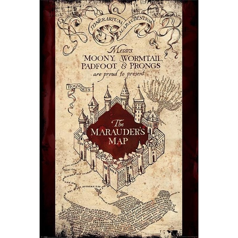 Harry Potter - Poster 61x91 - The Marauders Map