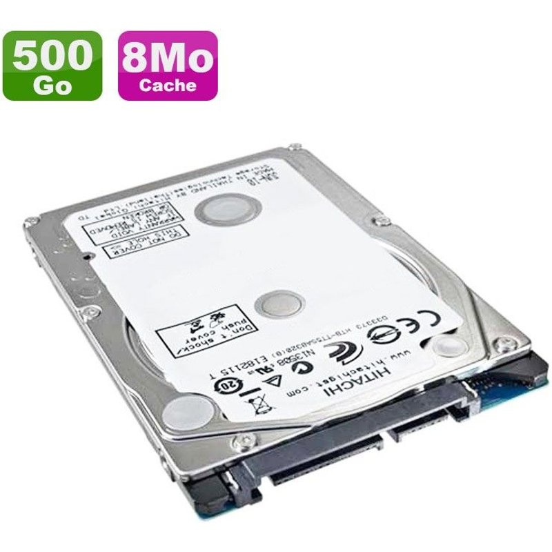 Disque Dur 500Go SATA 2.5" Hitachi Travelstar 5K500.B HTS545050B9A300 Pc Portable 8Mo