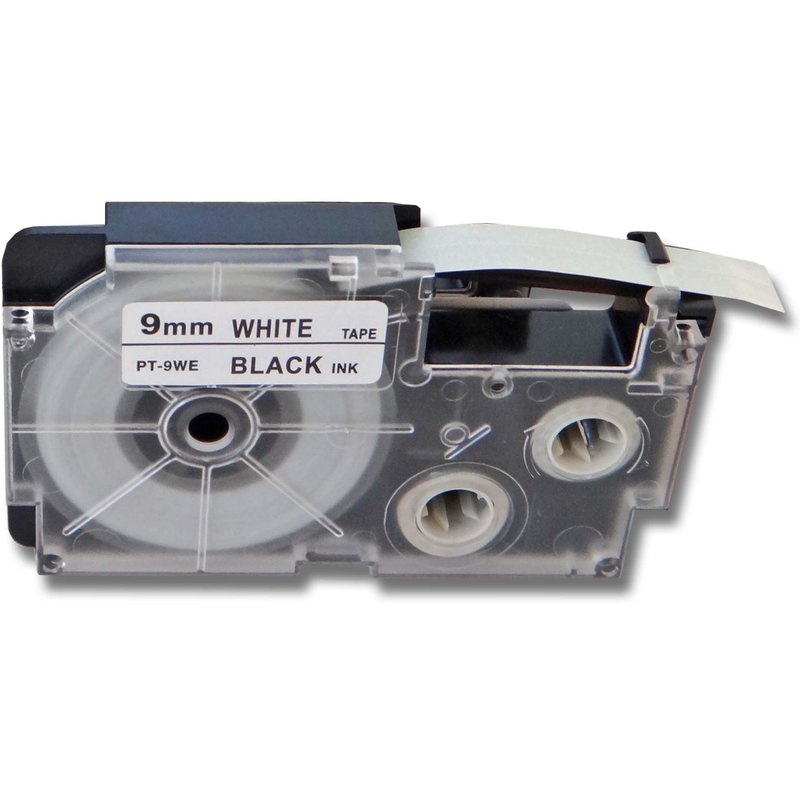 vhbw® Ruban d'étiquettes Cartouches de cassettes Ruban d'écriture 9mm pour Casio CW-L300, KL-100E, KL-120, KL-1500, KL-200E, KL-300, KL-60