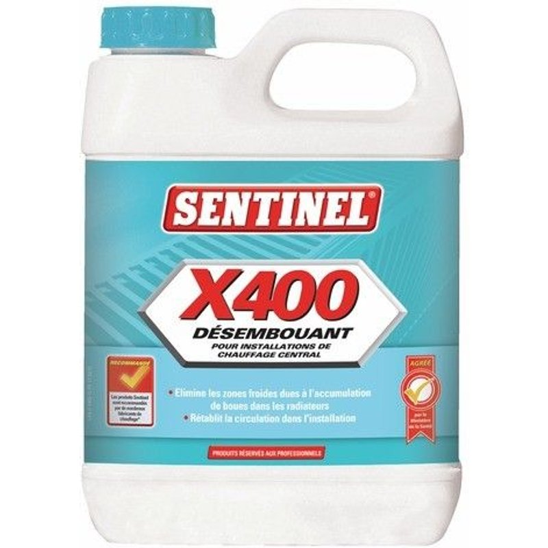 Désembouant - pour installations de chauffage central - 20 L - X400 SENTINEL