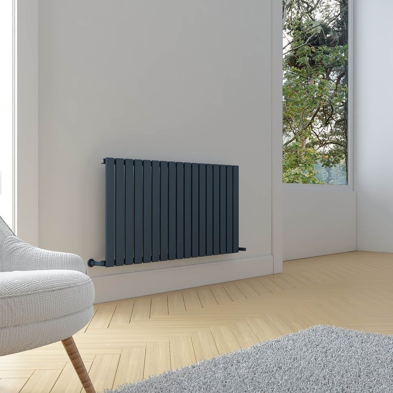 Carisa Plata Radiateur Horizontal -Éco-énergétique, Design Moderne, Anthracite, 60 x 119 cm