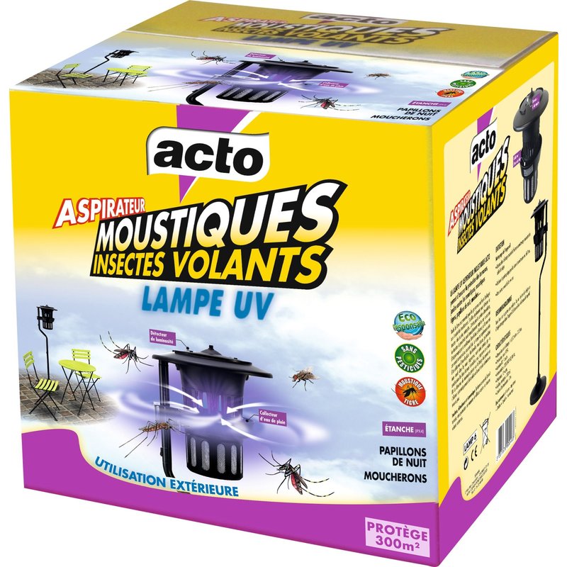 Acto aspirateur moustiques insectes volants lampe uv