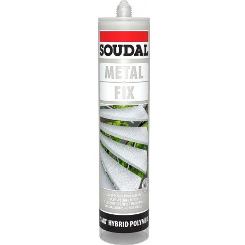 Mastic-colle polymère - pour matériaux lourds - 290 ml - Métal FIX SOUDAL