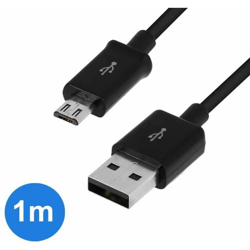 Câble Micro-USB Charge Transfert Noir pour Samsung Galaxy J4 Plus