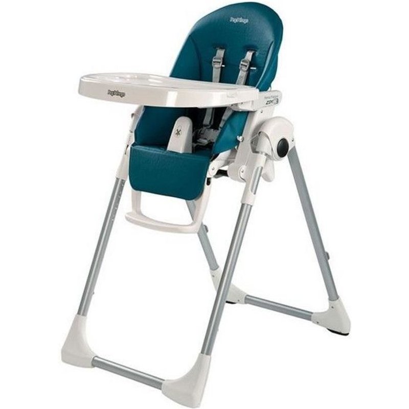 Peg Perego Chaise Haute Zero3 - Coloris Bleu Pétrole