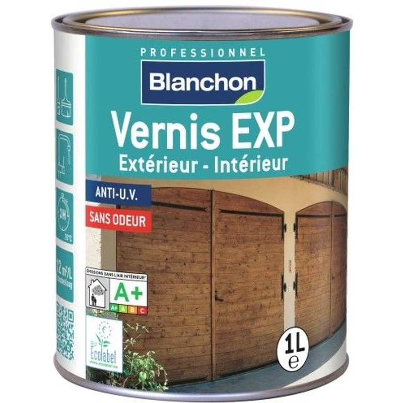 Vernis - aqua-polyuréthane - intérieur extérieur - mat - 5 L - EXP BLANCHON