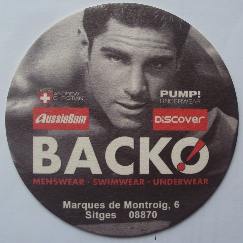 Sous-Bock . Mode Backo - Underwear - Menswear - Swimwear - Sitges Espagne.