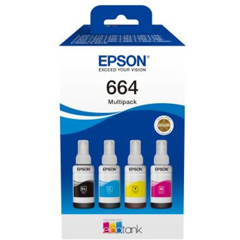 Epson C13T66464A cartouche d'encre 4 pièce(s) Compatible Noir, Cyan, Magenta, Jaune
