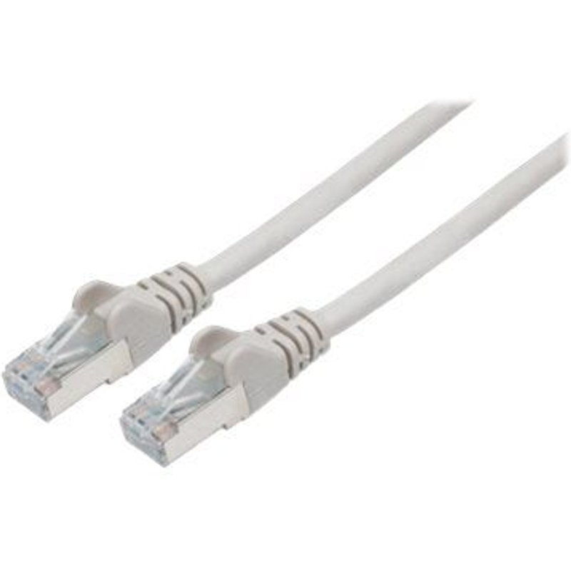 Intellinet Network Patch Cable, Cat6A, 50m, Grey, Copper, S/FTP, LSOH / LSZH, PVC, RJ45, Gold Plated Contacts, Snagless, Booted, Lifetime Warranty, Polybag - Cordon de raccordement - RJ-45 (M)...