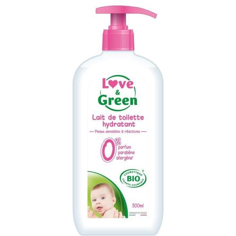 Love Et Green Lait De Toilette Hypoallergenique 500ml