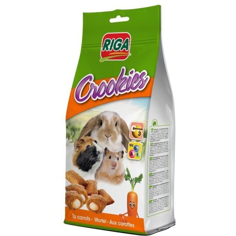 Friandises Crookies Aux Carottes - 50 G - Pour Rongeur