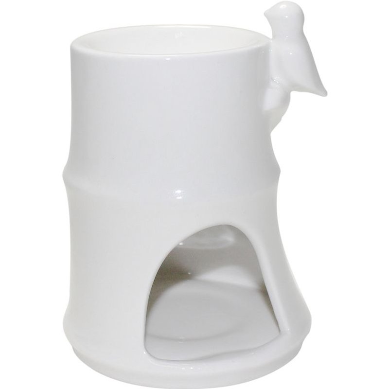 Brule parfum bambou en céramique laquée