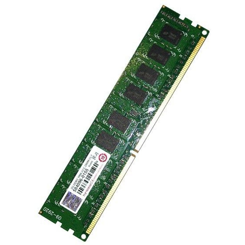 RAM Serveur DDR3-1066 Transcend PC3-8500 2GB Unbuffered ECC CL7 TS256MLK72V1U
