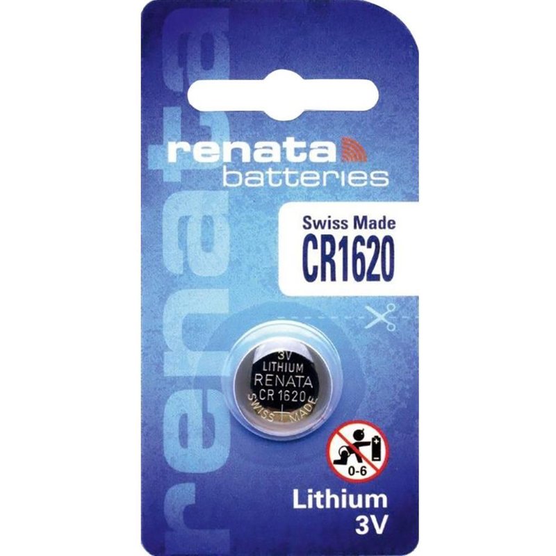 RENATA Blister de 1 Pile bouton lithium CR1620 3V 68 mAh