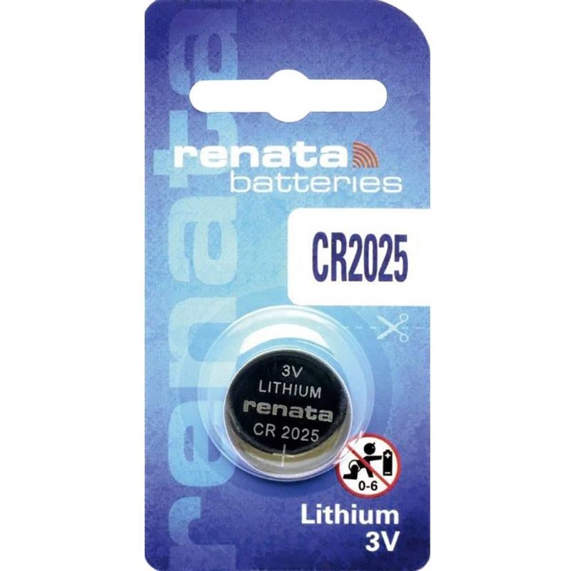 RENATA Blister de 1 Pile bouton lithium CR2025