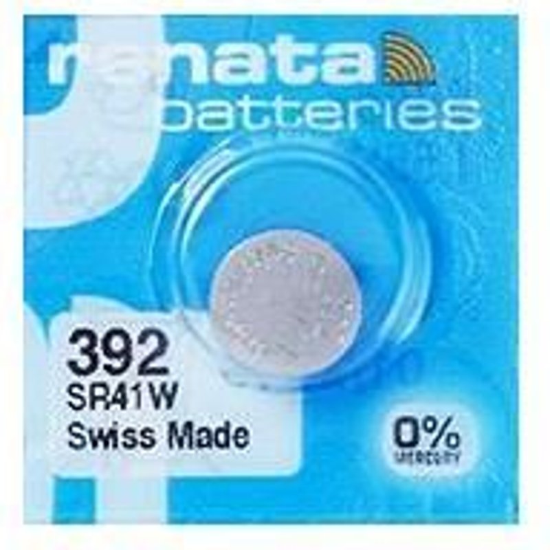 Pile SR41W oxyde argent 392 1.55V 45mAh x1