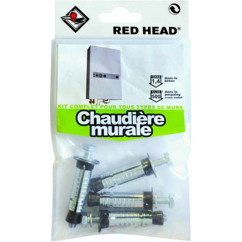 Kit de fixation RED HEAD pour chaudière murale