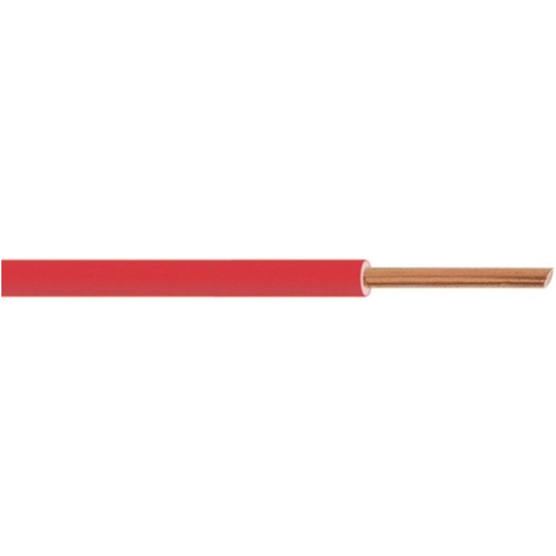 Fil rigide HO7V-U - 2,5 mm² - 10 m - rouge DEBFLEX