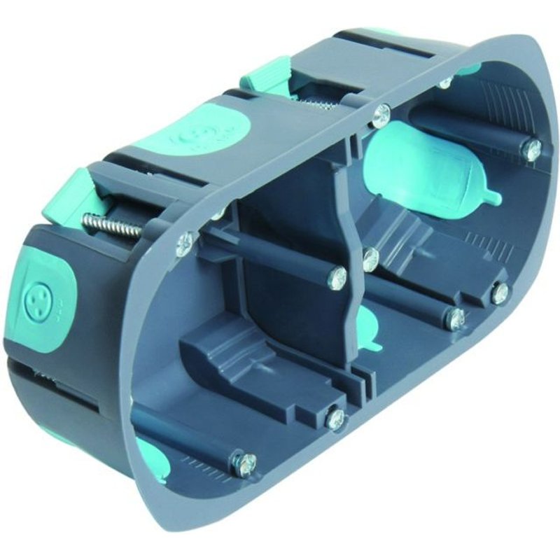 Boite d'encastrement multimat - d67x p40 mm - 2 postes - Stopair DEBFLEX