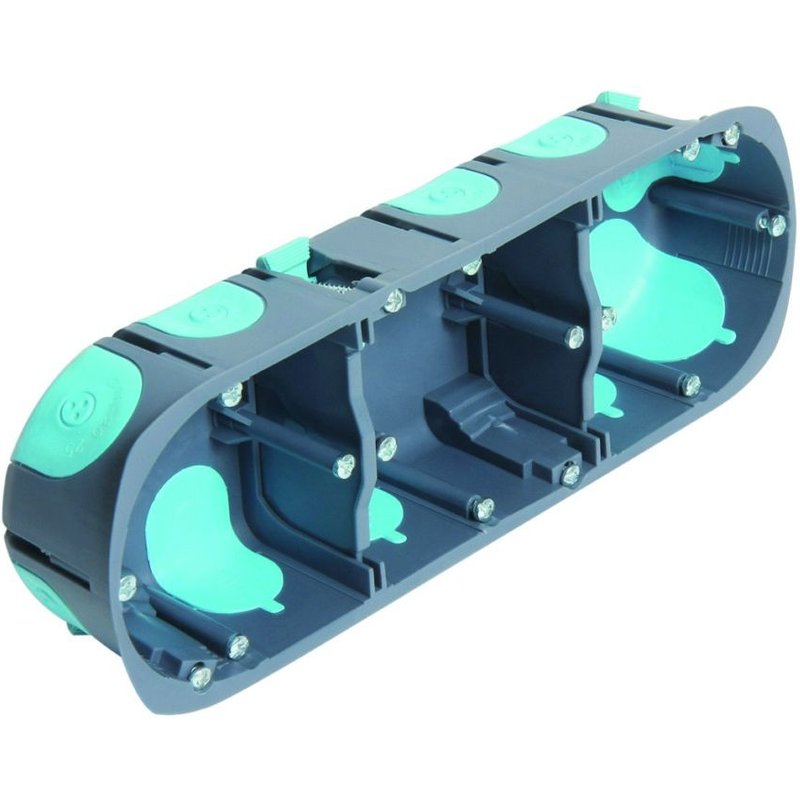 Boite d'encastrement multimat - d67x p40 mm - 3 postes - Stopair DEBFLEX