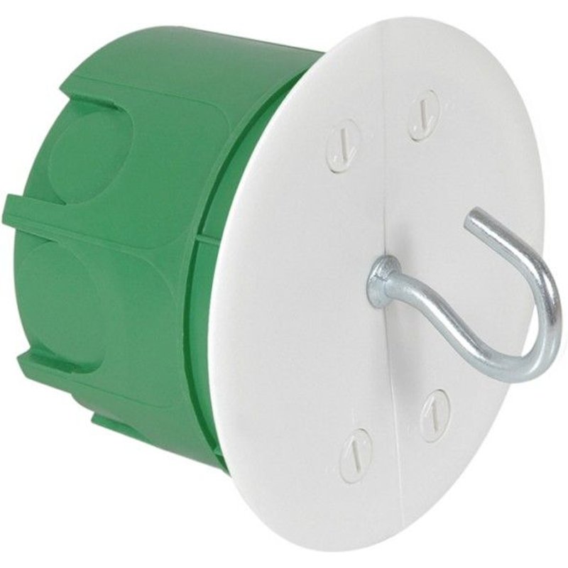 Boîte point de centre maçonnerie DEBFLEX diamètre 67mm profondeur 50mm vert