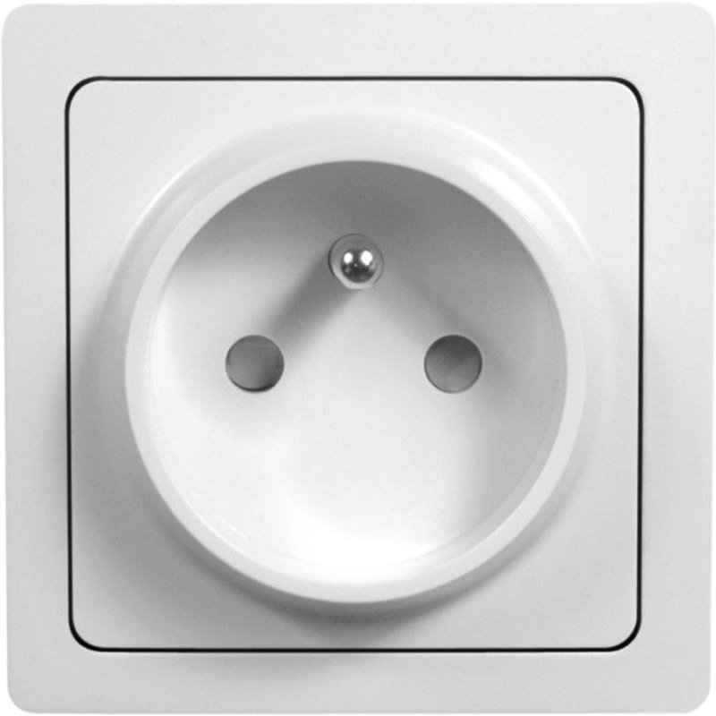 Prise DEBFLEX 'Blok' 2P+T 16 ampères blanc