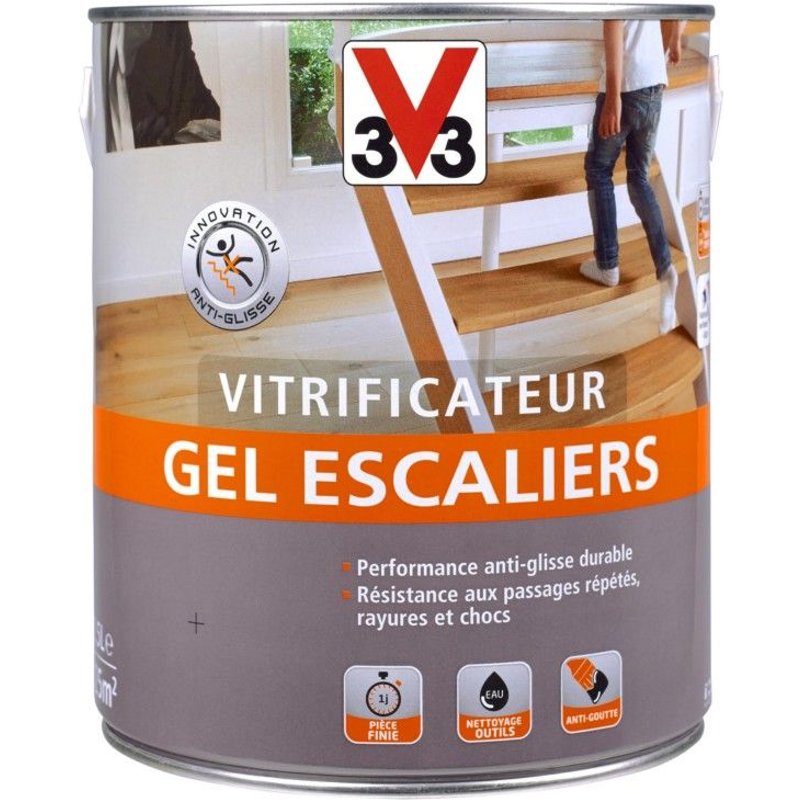 Vitrificateur Gel Escalier V33 Incolore Brillant 2,5L