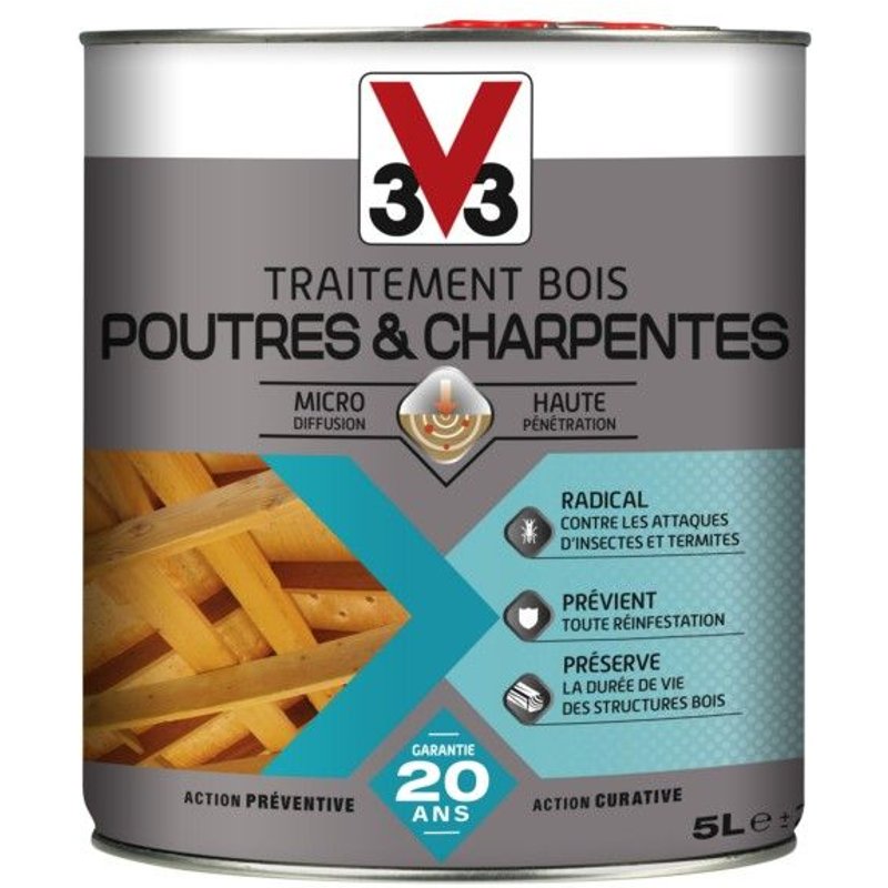 Traitement Poutre et Charpente V33 5L