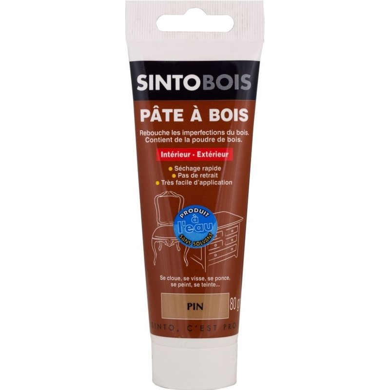Pâte à bois à l'eau Sinto pin 80gr