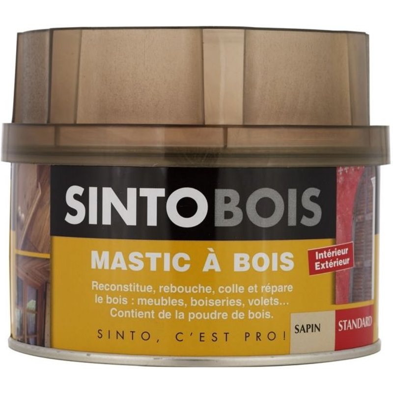 Mastic à bois standard Sinto sapin 170ml