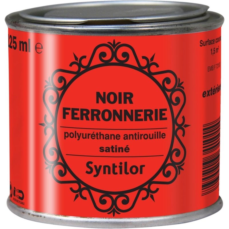 Noir Ferronnerie SYNTILOR Satiné 125ml