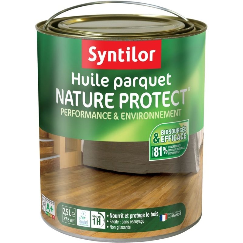 Huile parquet SYNTILOR Nature Protect incolore 2,5L
