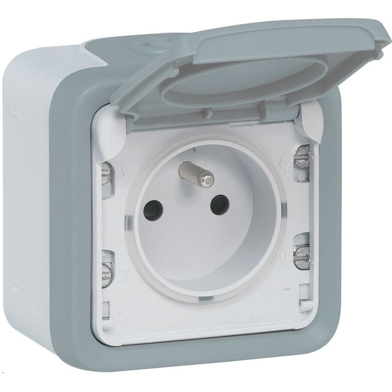 Prise 2 pôles + terre Plexo Legrand