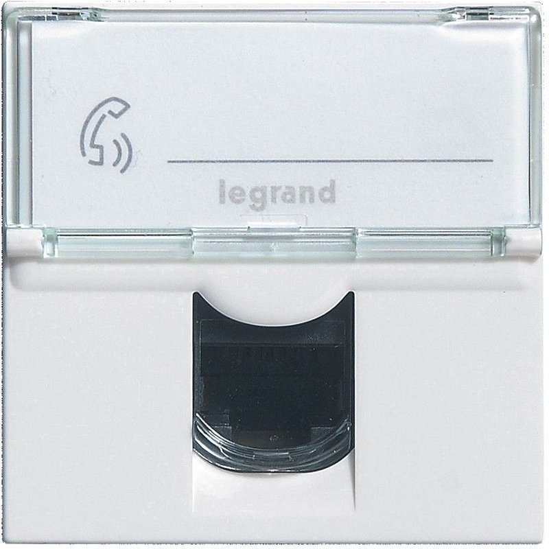 Prise RJ45 Multimédia LEGRAND Cat. 6 F/Utp Mosaic Blanc 2 Modules