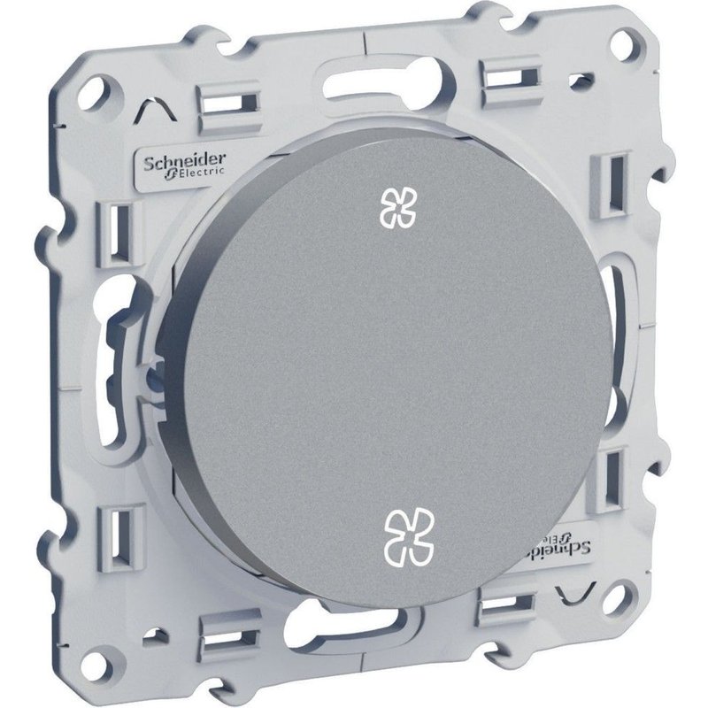 Interrupteur VMC SCHNEIDER ELECTRIC Odace alu