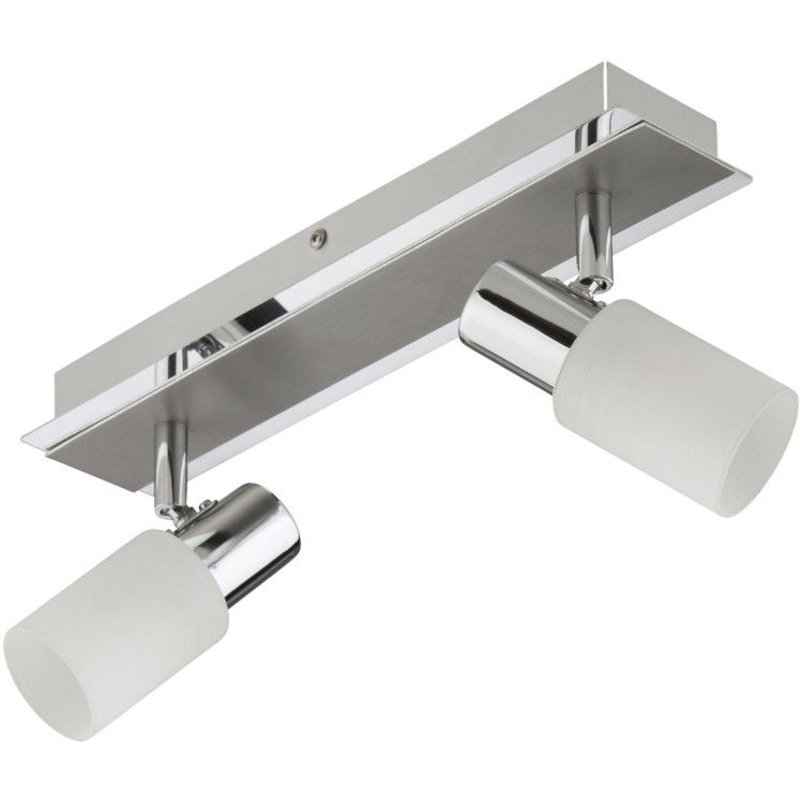 Réglette 2 Spots LED BRILONER G9 2x 3,5W/320lm 3000K Chrome