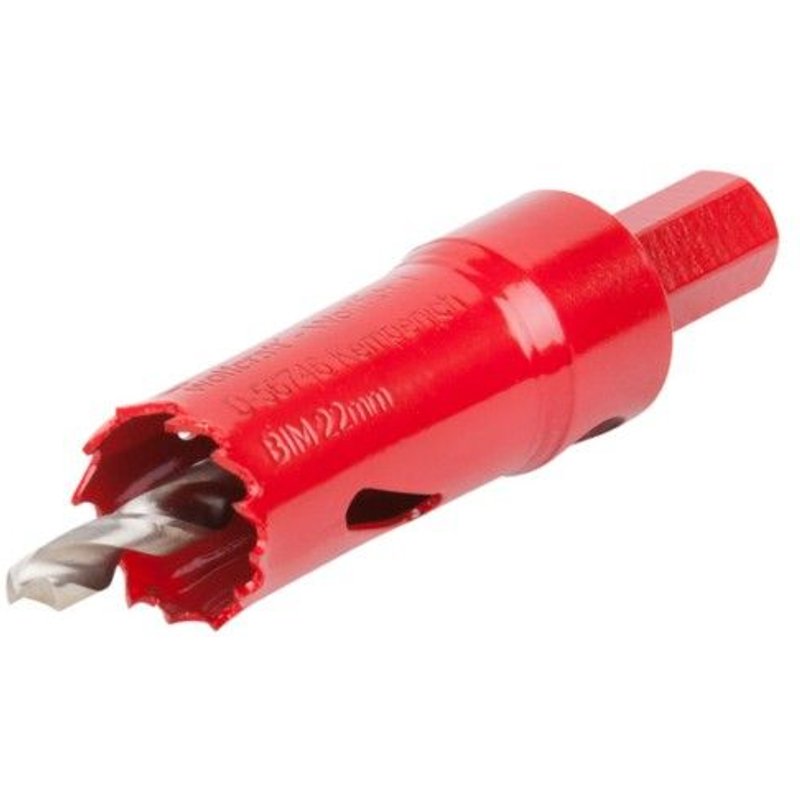 Trépan WOLFCRAFT Diamètre 22mm BIM queue 6 pans 10mm